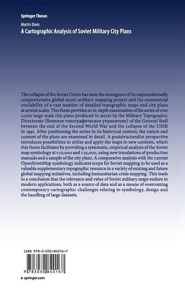 Produktbild: A Cartographic Analysis of Soviet Military City Plans