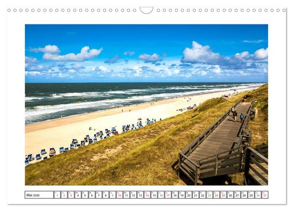 Produktbild: Sylt - Strandspaziergang (Wandkalender 2026 DIN A3 quer), CALVENDO Monatskalender