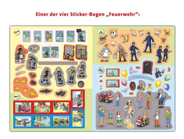 Produktbild: Wieso? Weshalb? Warum? Stickerheft: Feuerwehr