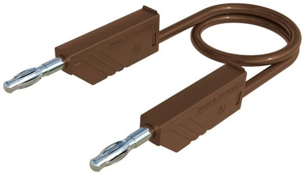 Hirschmann Test & Measurement MLN 100/2,5 BR Messleitung Lamellenstecker 4 mm Lamellenstecker 4 mm 1.00 m Braun 1 St.