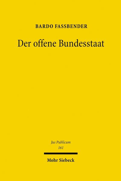 Produktbild: Der offene Bundesstaat