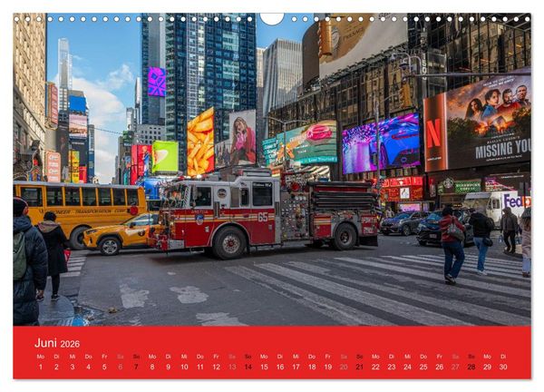 Produktbild: Feuerwehr New York - Heart of the City (Wandkalender 2026 DIN A3 quer), CALVENDO Monatskalender
