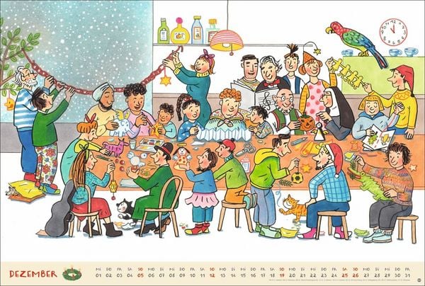 Produktbild: R.S. Berner Wimmel-Kalender 2027