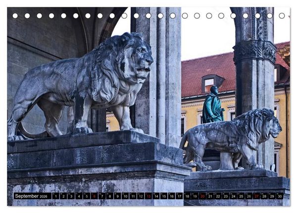 Produktbild: M&uuml;nchen - Die Sch&ouml;ne (Tischkalender 2026 DIN A5 quer), CALVENDO Monatskalender