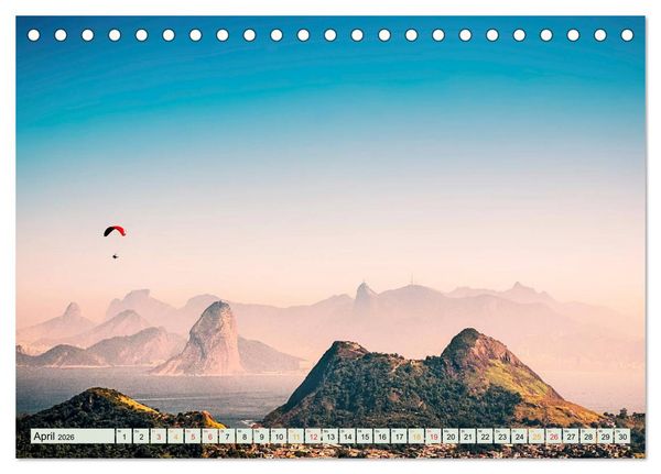 Produktbild: Paragliding - Mut zum Abenteuer (Tischkalender 2026 DIN A5 quer), CALVENDO Monatskalender
