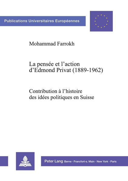 Produktbild: La pens&eacute;e et l'action d'Edmond Privat (1889-1962)