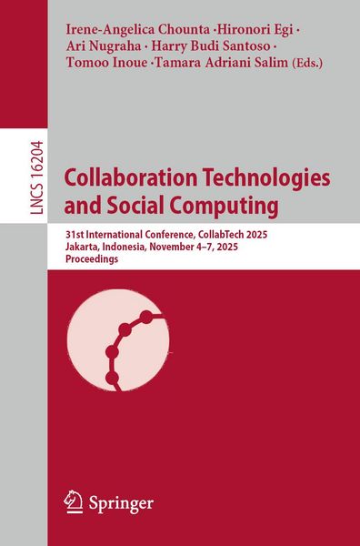 Produktbild: Collaboration Technologies and Social Computing
