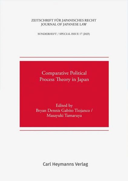 Produktbild: Comparative Political Process Theory in Japan (ZJapanR Sonde