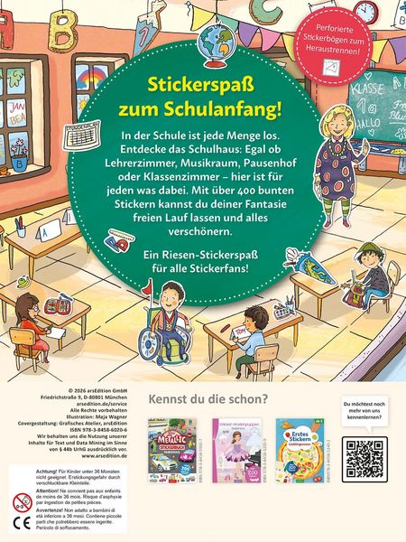 Produktbild: Mein Stickerheft &ndash; Schule