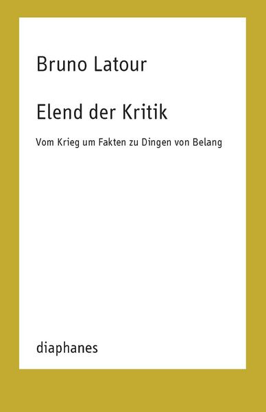 Produktbild: Elend der Kritik