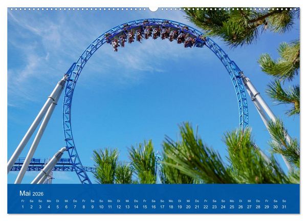 Produktbild: Abenteuer Achterbahn (Wandkalender 2026 DIN A2 quer), CALVENDO Monatskalender
