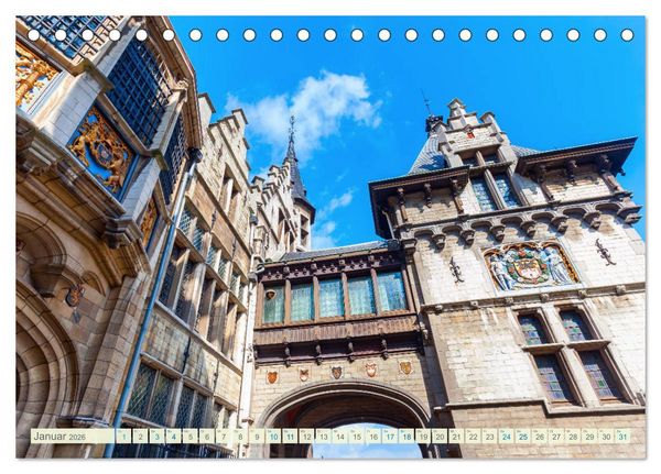 Produktbild: Fotografische Impressionen aus Antwerpen (Tischkalender 2026 DIN A5 quer), CALVENDO Monatskalender