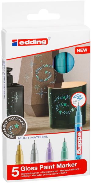 edding 780 Glanzlackmarker 5er Set spezial