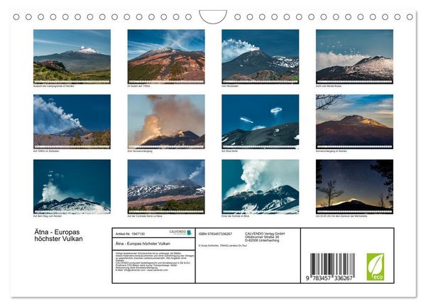 Produktbild: &Auml;tna - Europas h&ouml;chster Vulkan (Wandkalender 2026 DIN A4 quer), CALVENDO Monatskalender
