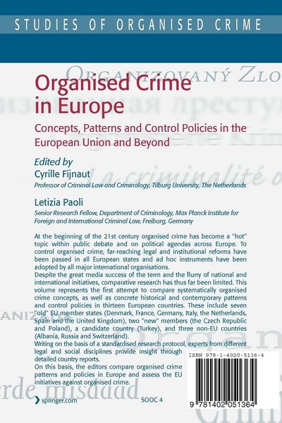 Produktbild: Organised Crime in Europe