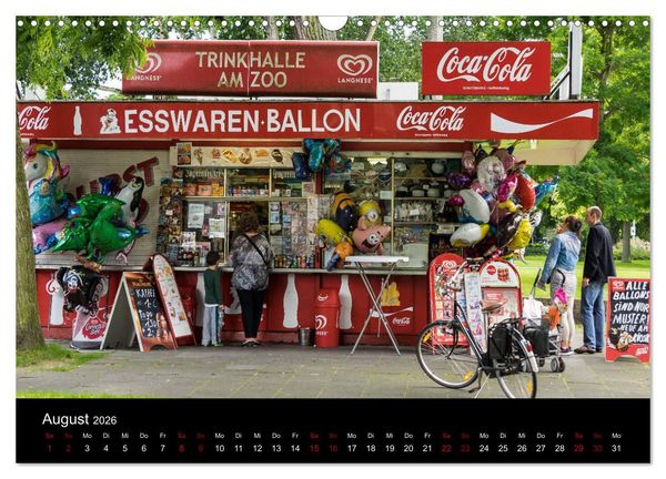 Produktbild: K&ouml;lsche Veedelskultur. B&uuml;dchen, Kioske und Trinkhallen. (Wandkalender 2026 DIN A3 quer), CALVENDO Monatskalender
