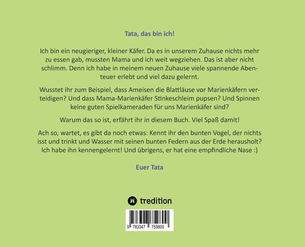 Produktbild: Tata, der Marienk&auml;ferjunge