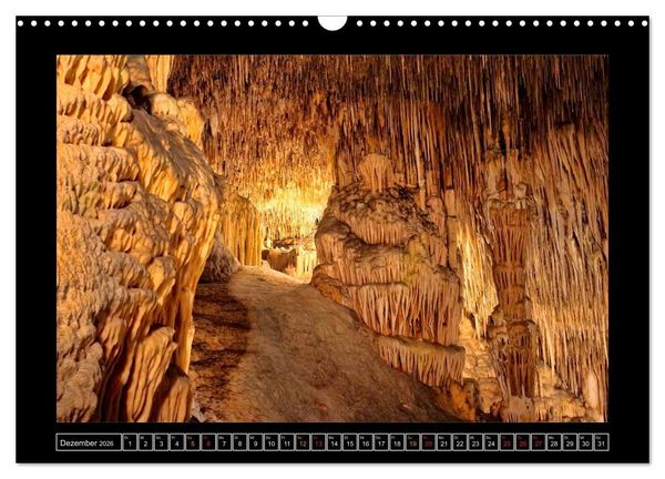 Produktbild: H&ouml;hlen, Stalaktiten und Stalagmiten (Wandkalender 2026 DIN A3 quer), CALVENDO Monatskalender