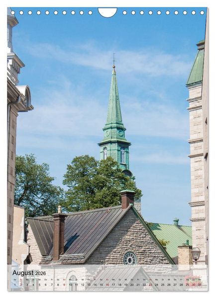 Produktbild: Kanada Quebec - Historisches Quebec (Wandkalender 2026 DIN A4 hoch), CALVENDO Monatskalender
