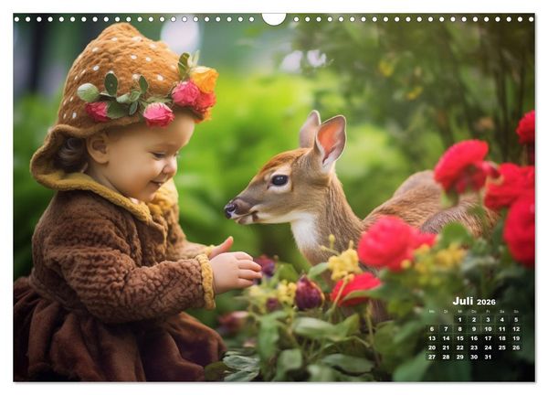 Produktbild: Kleine Herzen, Gro&szlig;e Liebe: Ein Jahr voller Freude und Entz&uuml;cken (Wandkalender 2026 DIN A3 quer), CALVENDO Monatskalender