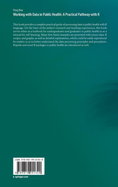 Produktbild: Working with Data in Public Health: A Practical Pathway with R