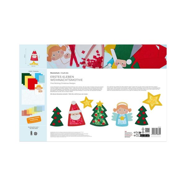 Produktbild: Bastelset - Erstes Kleben Weihnachtsmotive