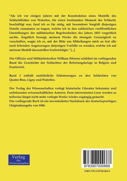 Produktbild: Geschichte des Krieges in Frankreich und Belgien im Jahre 1815