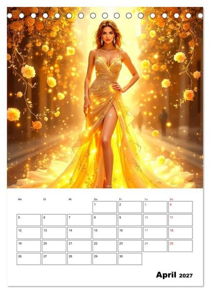Produktbild: Kleider aus Licht (Tischkalender 2027 DIN A5 hoch), CALVENDO Monatskalender