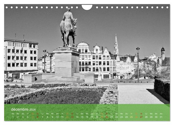 Produktbild: Bruxelles en confinement (Calendrier mural 2026 DIN A4 vertical), CALVENDO calendrier mensuel
