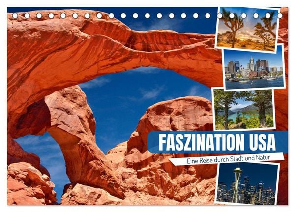 Produktbild: Faszination USA - Eine Reise durch Stadt und Natur (Tischkalender 2026 DIN A5 quer), CALVENDO Monatskalender