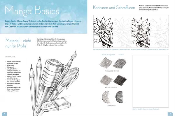 Produktbild: Manga Step by Step &Uuml;bungsbuch 1
