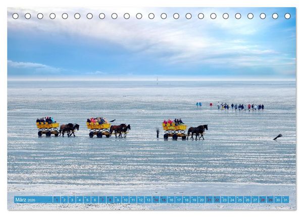 Produktbild: Cuxland, Urlaubsgl&uuml;ck zwischen Nordsee und Elbe (Tischkalender 2026 DIN A5 quer), CALVENDO Monatskalender