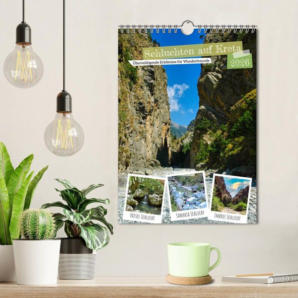Produktbild: Schluchten auf Kreta (Wandkalender 2026 DIN A4 hoch), CALVENDO Monatskalender