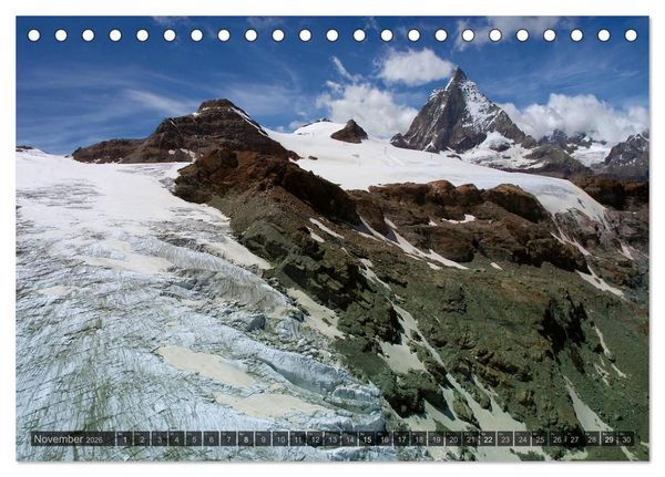 Produktbild: Alpen live - Rund um das Matterhorn (Tischkalender 2026 DIN A5 quer), CALVENDO Monatskalender