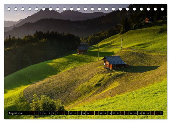 Produktbild: Bergsommer im Berner Oberland (Tischkalender 2026 DIN A5 quer), CALVENDO Monatskalender