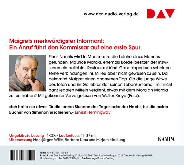 Produktbild: Maigret und der Spitzel