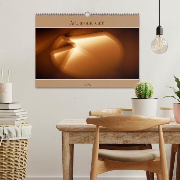 Produktbild: Art, ar&ocirc;me caf&eacute; (Calendrier mural 2026 DIN A3 vertical), CALVENDO calendrier mensuel