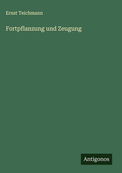Produktbild: Fortpflanzung und Zeugung