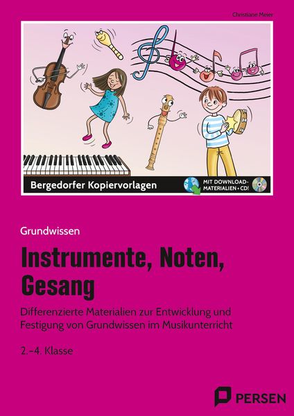 Produktbild: Instrumente, Noten, Gesang