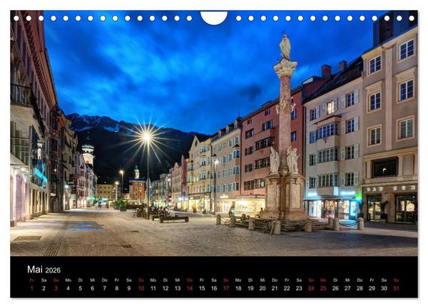Produktbild: Innsbruck - Capital of the Alps (Wandkalender 2026 DIN A4 quer), CALVENDO Monatskalender