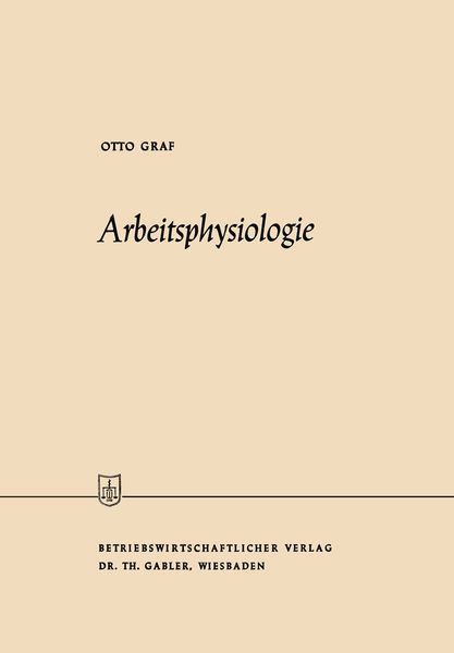 Produktbild: Arbeitsphysiologie