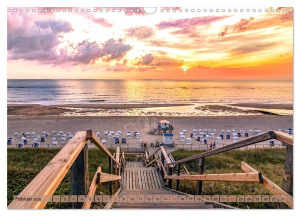 Produktbild: SYLT-LIEBE Atemberaubende Momente (Wandkalender 2026 DIN A3 quer), CALVENDO Monatskalender