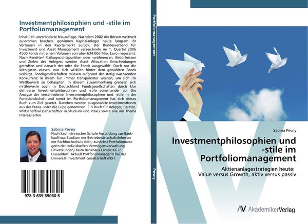 Produktbild: Investmentphilosophien und -stile im Portfoliomanagement