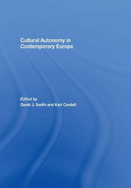 Produktbild: Cultural Autonomy in Contemporary Europe