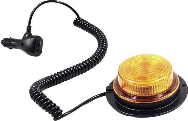 SecoRüt Rundumleuchte 95113 12 V, 24 V über Bordnetz Schraubmontage, Magnet-Befestigung Orange