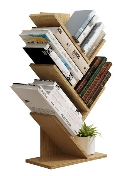 Produktbild: Holz Aufbewahrung Stand Regal B&uuml;cher Nulis L