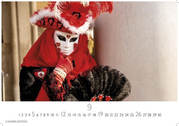 Produktbild: Venedig Karneval Kalender 2027 &ndash; Wandkalender | Fotokalender Italien 50x35 cm -. mit Karneval-Fotos, fantasievollen Masken und Kost&uuml;men