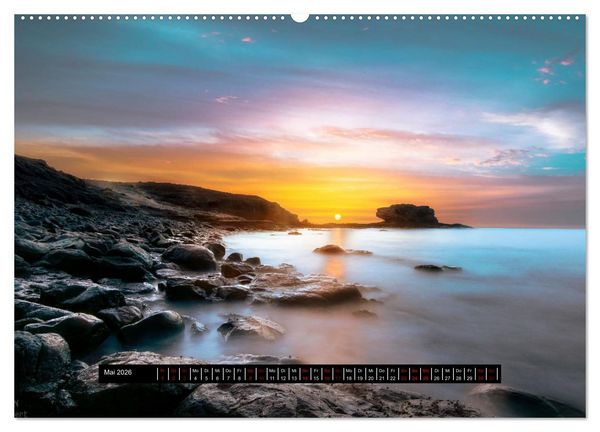 Produktbild: Urlaub Pur, 12 Str&auml;nde aus 12 L&auml;ndern (Wandkalender 2026 DIN A2 quer), CALVENDO Monatskalender