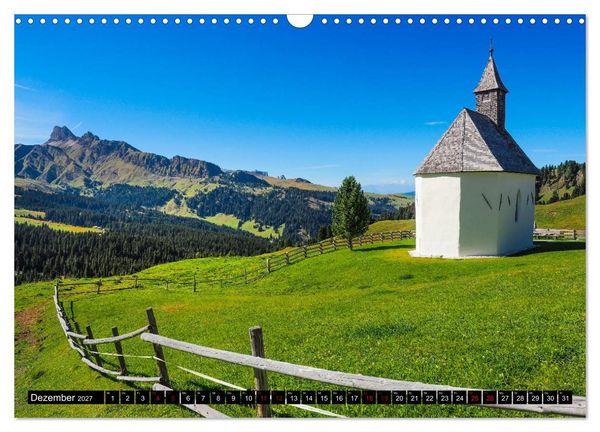 Produktbild: Sehnsucht Seiser Alm (Wandkalender 2027 DIN A3 quer), CALVENDO Monatskalender
