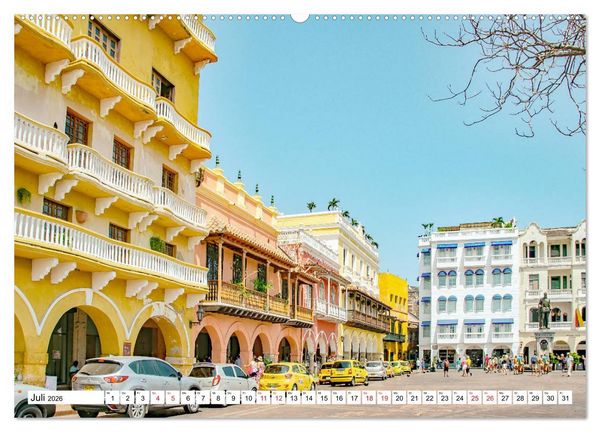 Produktbild: Cartagena - Stadt an der Karibikk&uuml;ste Kolumbiens (Wandkalender 2026 DIN A2 quer), CALVENDO Monatskalender